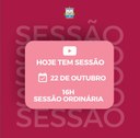 Hoje tem Sessão Ordinária